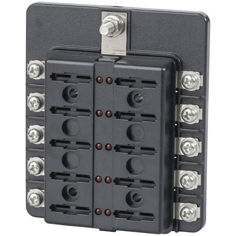 Powertech 6 Way Blade Fuse Block with Screw 